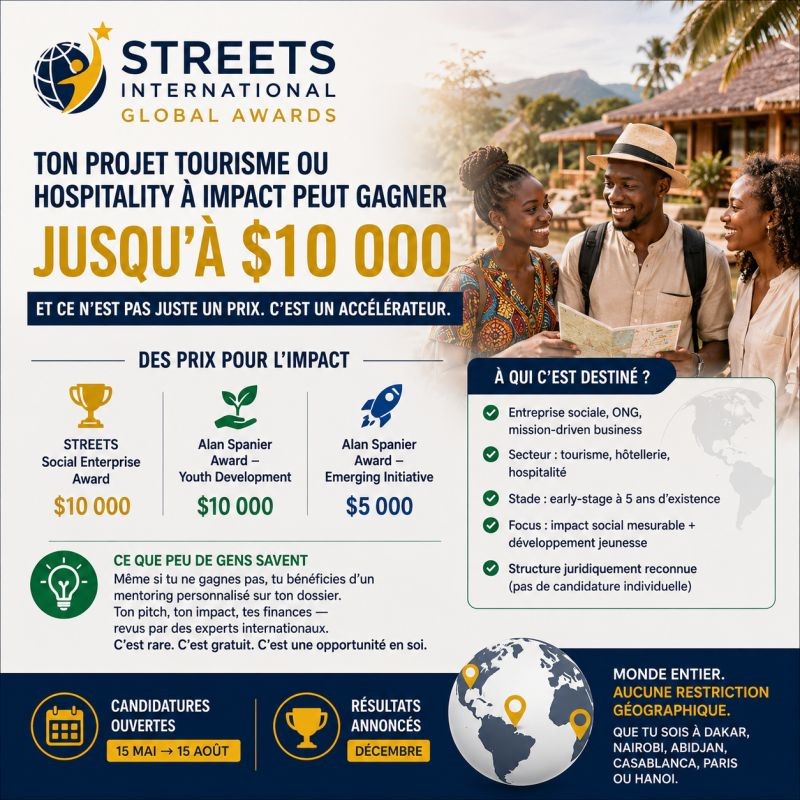 Logo $10 000 pour ton projet de tourisme ou hospitality à impact