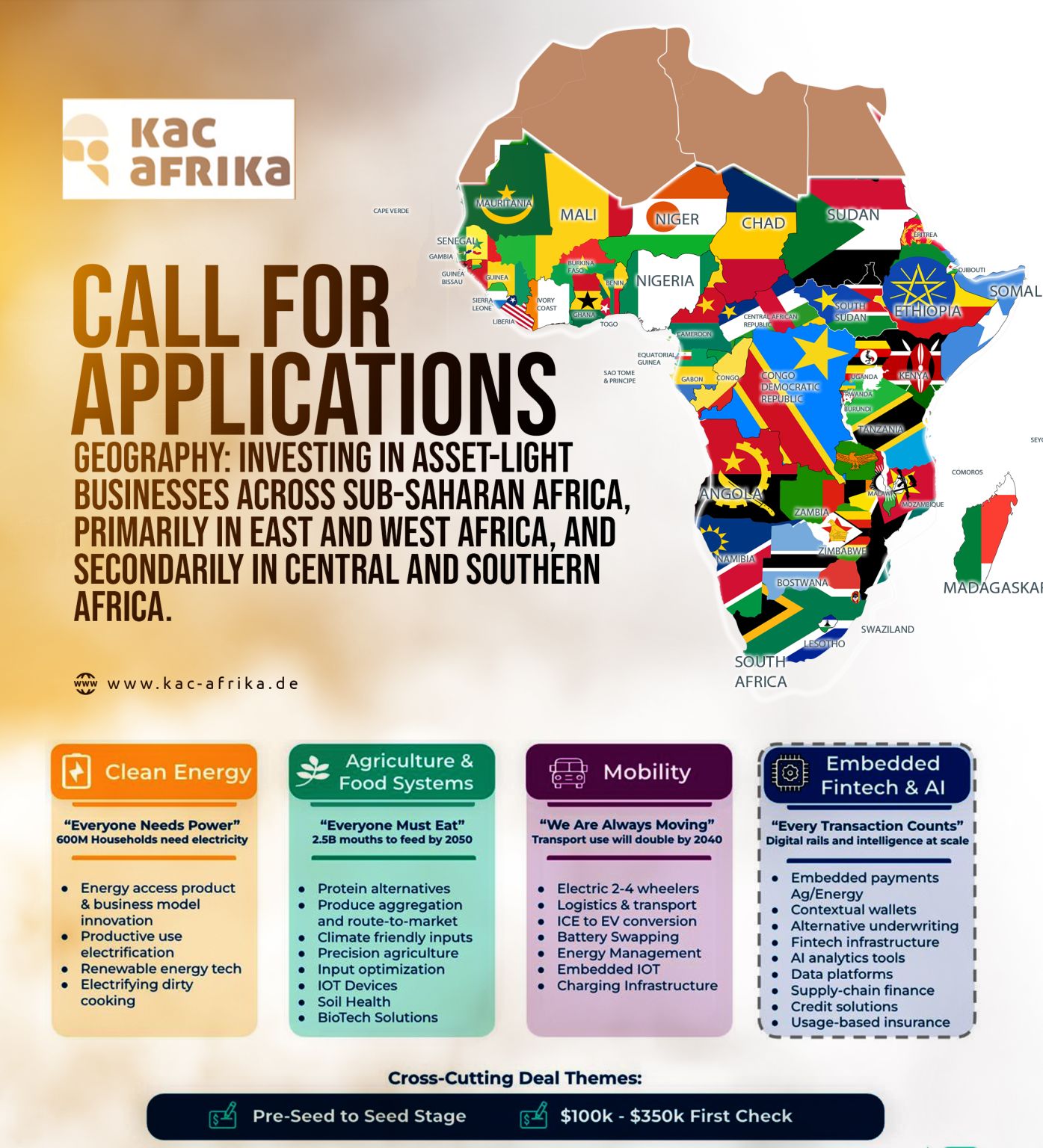 Logo Appel à candidatures : soutenir la prochaine génération africaine de startups  climatiques et d’impact