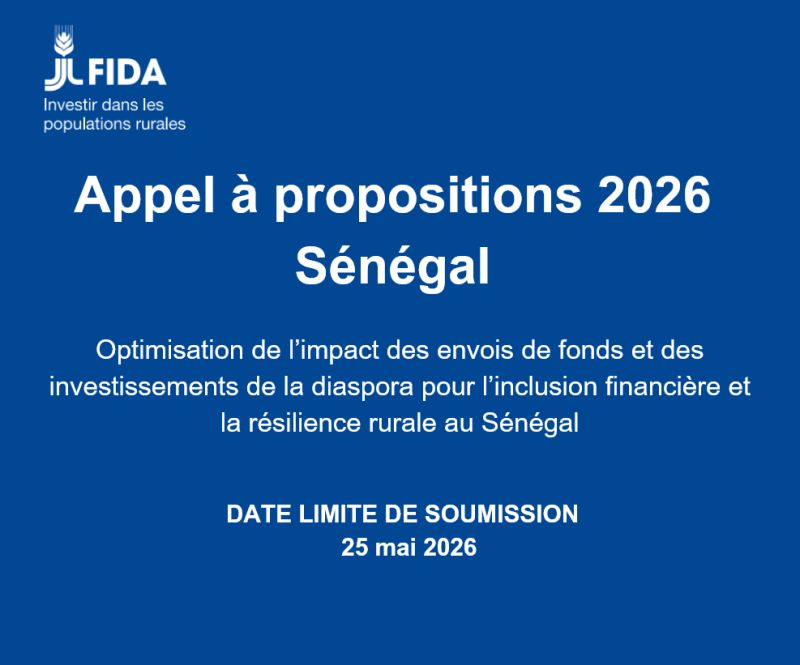 Logo Appel à propositions – Diaspora et Résilience rurale au Sénégal