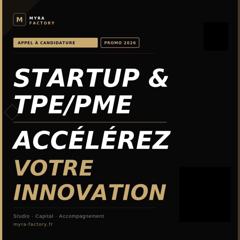 Logo Nous lancons un Appel à Candidature pour les Startups & Entreprises Innovantes !